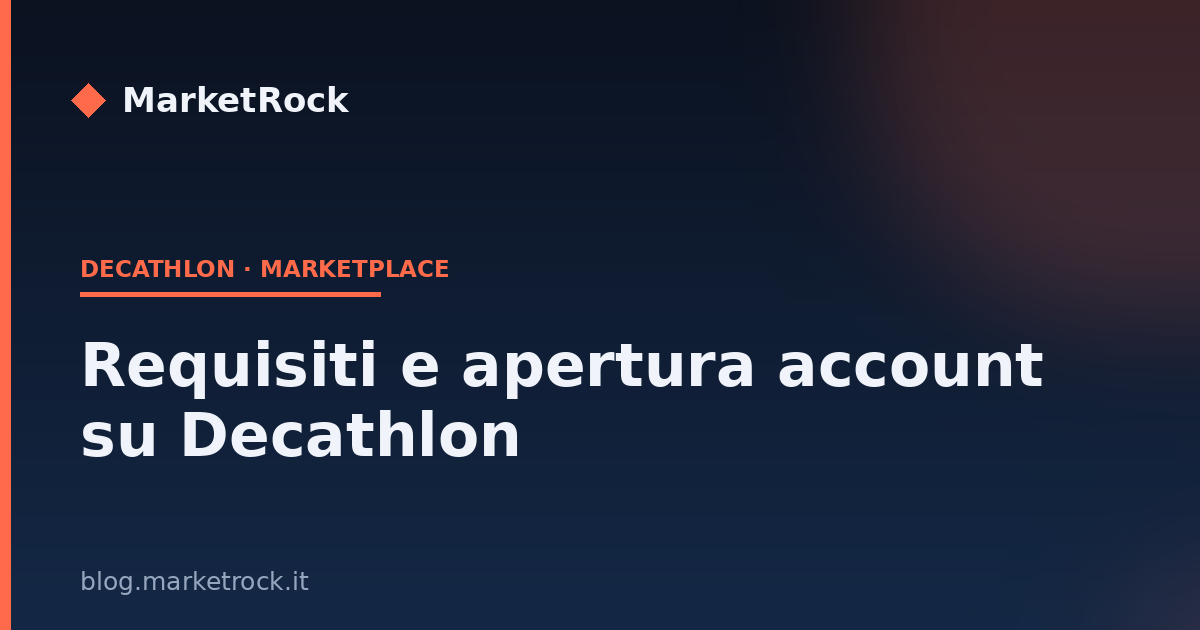 Requisiti e apertura account su Decathlon