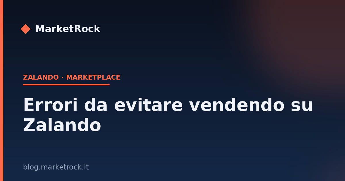 Errori da evitare vendendo su Zalando