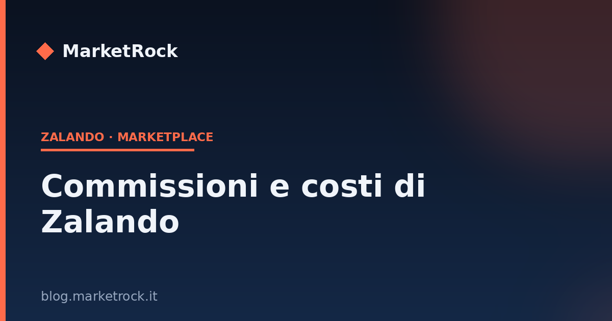 Commissioni e costi di Zalando