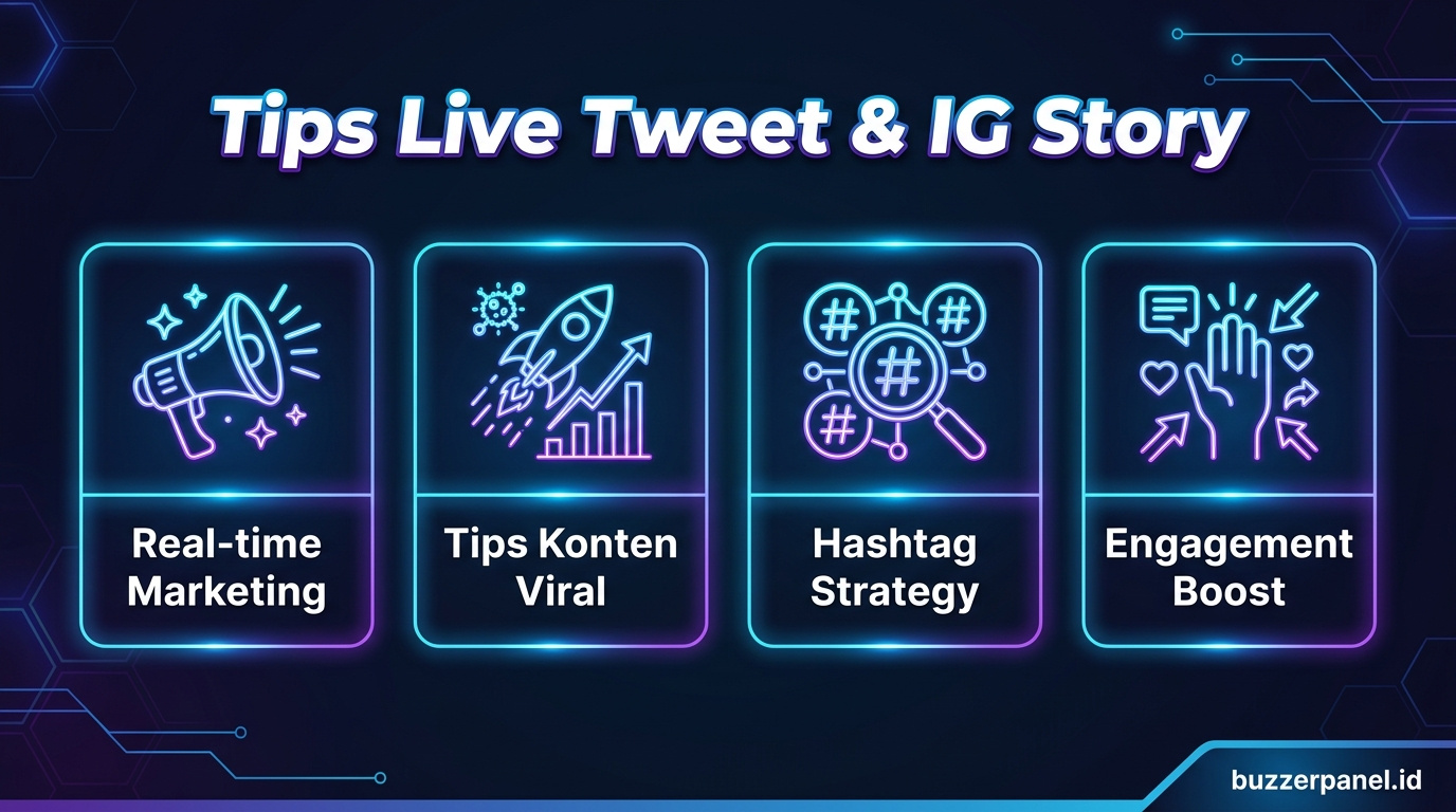 Tips Boost Engagement Live Tweet Ig Story infografis tips strategi